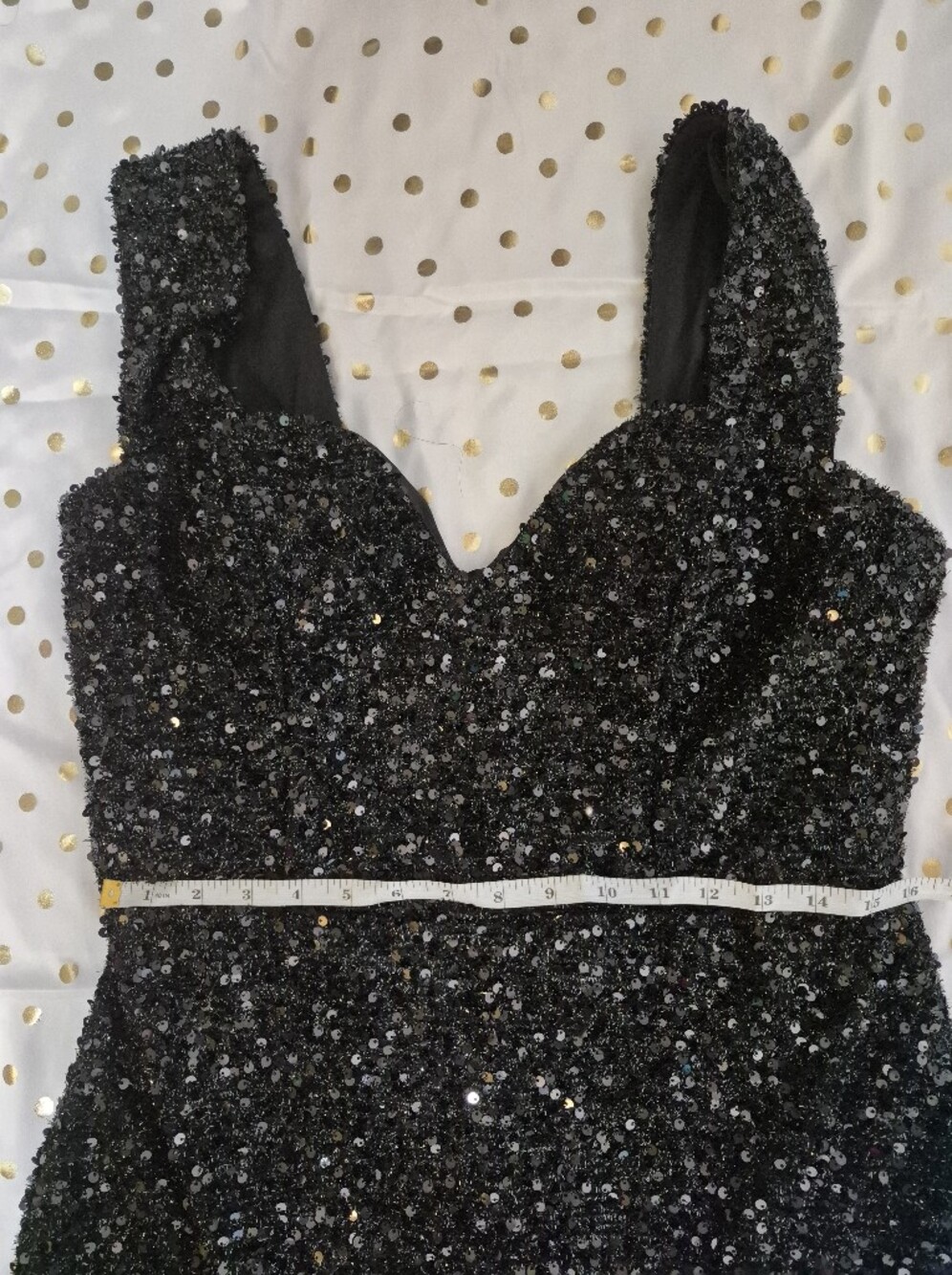 Black Sequin Mermaid Evening Dress - Picture 10 of 14